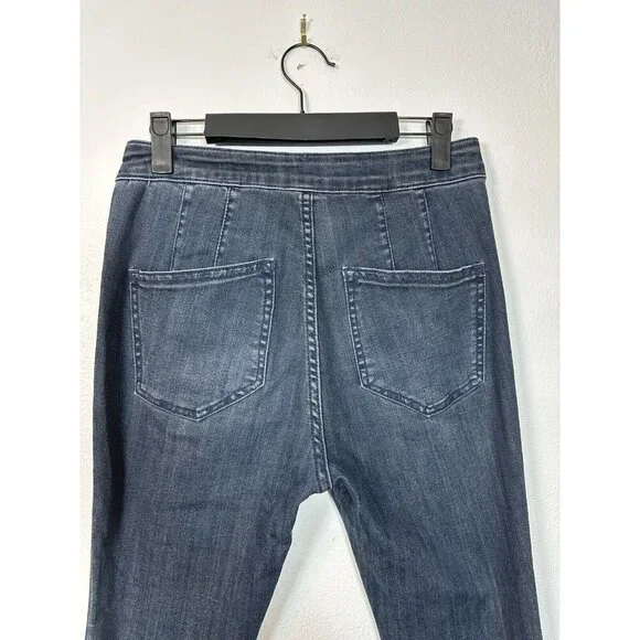 Anthropologie Pilcro High-Rise Denim Legging Women's‎ Sz 27 p Dark Wash Petite - Picture 6 of 14